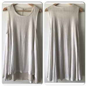 Umgee Heather Lined Sleeveless Tunic Top S